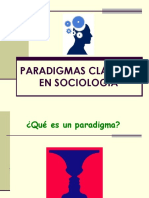 Paradigmas Clásicos en Sociología