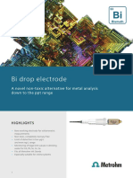 Bi Drop Electrode: A Novel Non-Toxic Alternative For Metal Analysis Down To The PPT Range