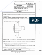 Specification FOR Injection Moulded PVC Socket Fittings With Solvent Cement Joints For Water Supplies