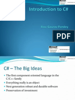Introduction To C - Sharp