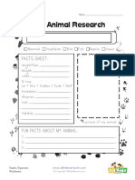 Graphic Organizers My Animal Research