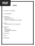 Sterlization of Water Using Bleaching Powder PDF