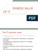 Topic 3 The Business Value of IT