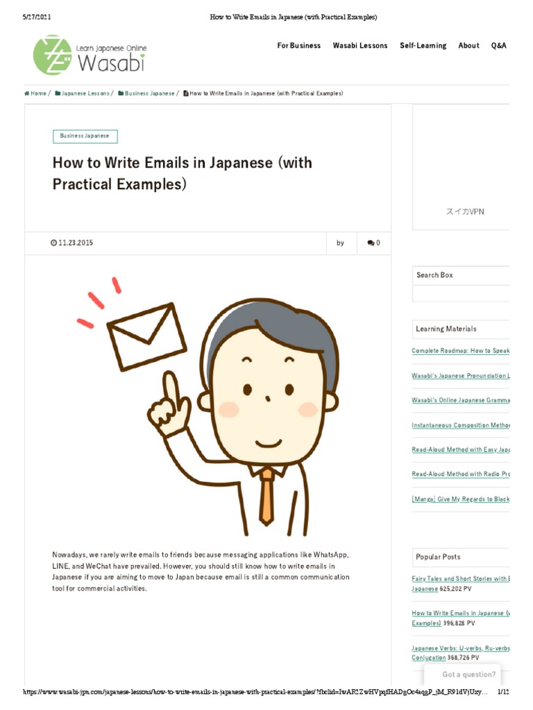 How To Write Emails in Japanese (With Practical Examples) PDF