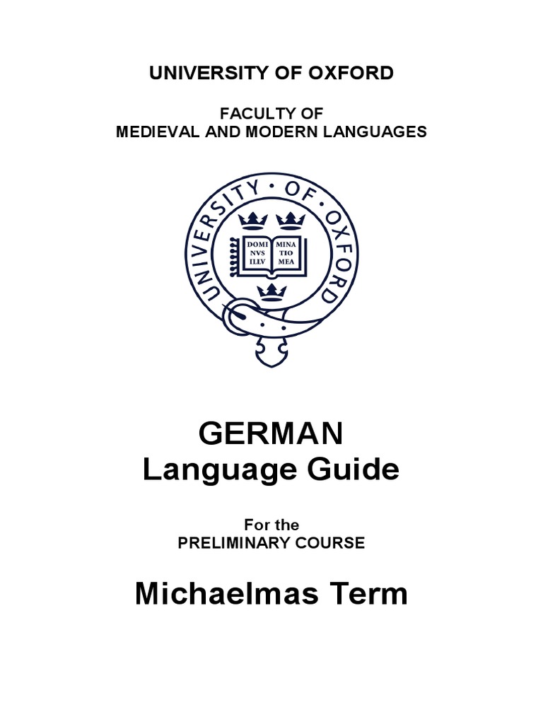 German Language Guide 2011-12 | PDF | Verb | Pronoun