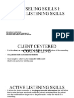 ACTIVE LISTENING SKILLS FOR COUNSELING PATIENTS