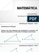 Semelhança de Triângulos - Parte 1