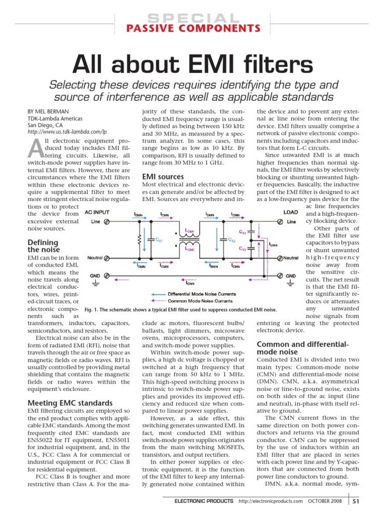 3-D Electromagnetic Modeling Of Emi Input Filters – GOHIUT
