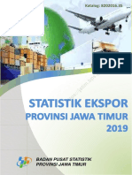 Statistik Ekspor Provinsi Jawa Timur 2019