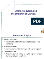 Consumers, Producers, Market Efficiency
