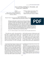 Individual Differences in Diving - Intelligence, Personality and Underwater Adaptation - Colodro-Plaza2015