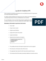 Invoice Guide For Vodafone VPC: Mandatory Information Required On The Invoice