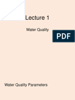 Lecture 1 Water Quality