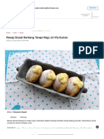 Resep Donat Kentang Tanpa Ragi, Isi Vla Durian Halaman All