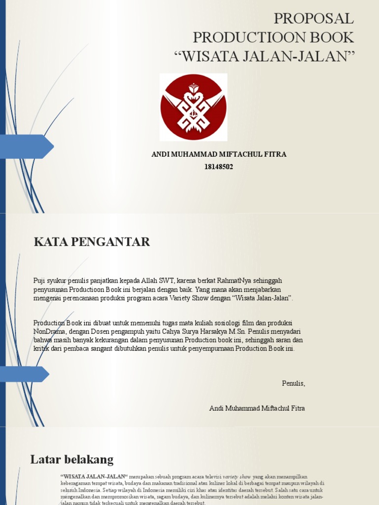 Production Book: Wisata Jalan-Jalan | PDF