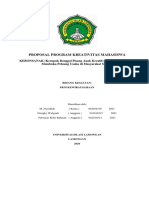 Proposal - KEBONSANAK (Kerupuk Bonggol Pisang Anak Kreatif) Sebagai Inovasi Baru Membuka Peluang Usaha Di Mas