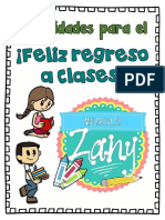 1 Actividades Para El Regreso a Clases Materilaes Zany