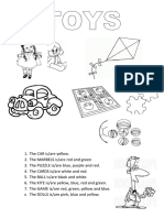 Toys Colouring Worksheet Fun Activities Games Oneonone Activities Picture D - 89957