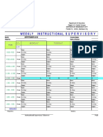 Weekly Supervisory Plan Cot Rpms