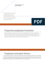 Model Mendasari Pengkajian Di Komunitas Dan Aplikasi Model