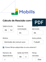 Cálculo de Rescisão de Trabalho Com FGTS