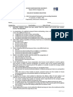 Examining accounting standards and conceptual framework