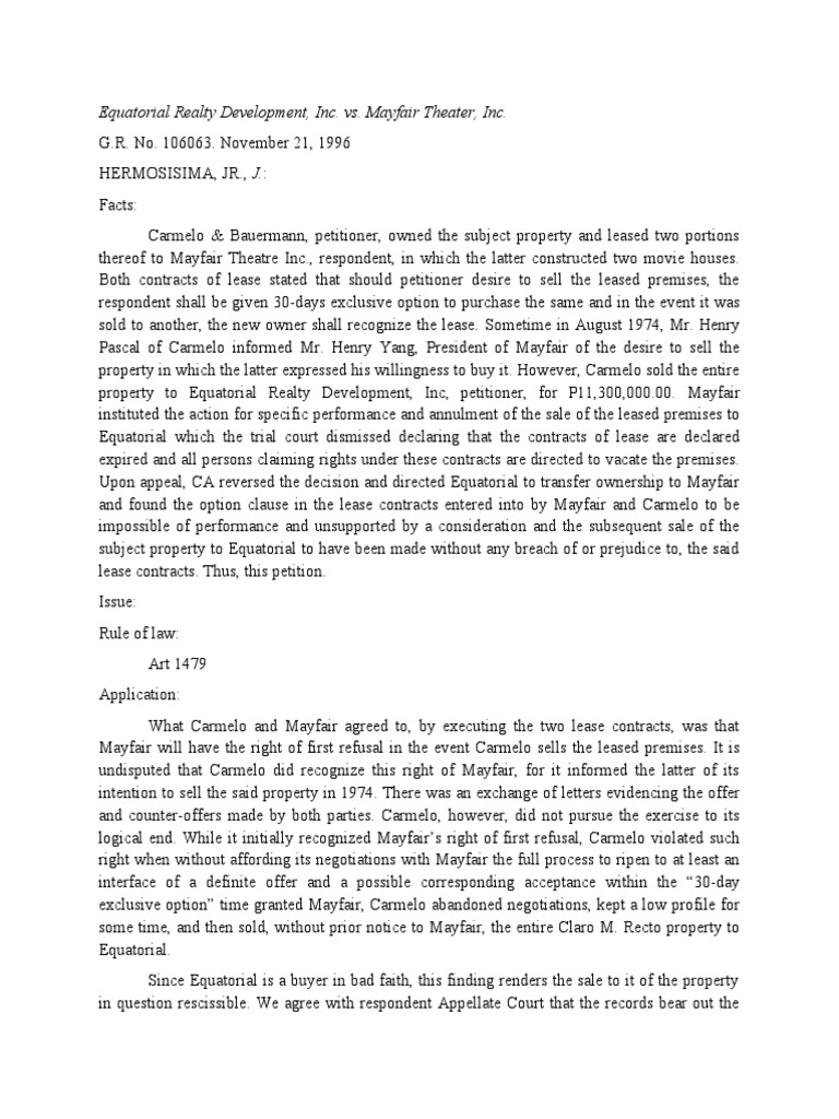 4 Equatorial Realty Development, Inc. vs. Mayfair Theater, Inc. PDF