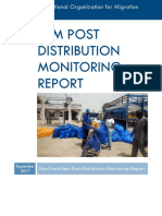 Non-Food Item Post-Distribution Monitoring Report