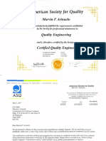 Certification - ASQ CQE