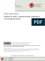 Analisis de Redes Telecomunicacones e Investigacion Penal