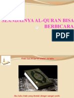 Seandainya Al-Quran Bisa Berbicara