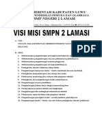 Visi Dan Misi SMP Negeri 2 Lamasi