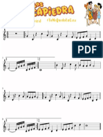 Partitura Los Picapiedras