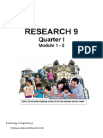 Research 9 Modules 1 and 2