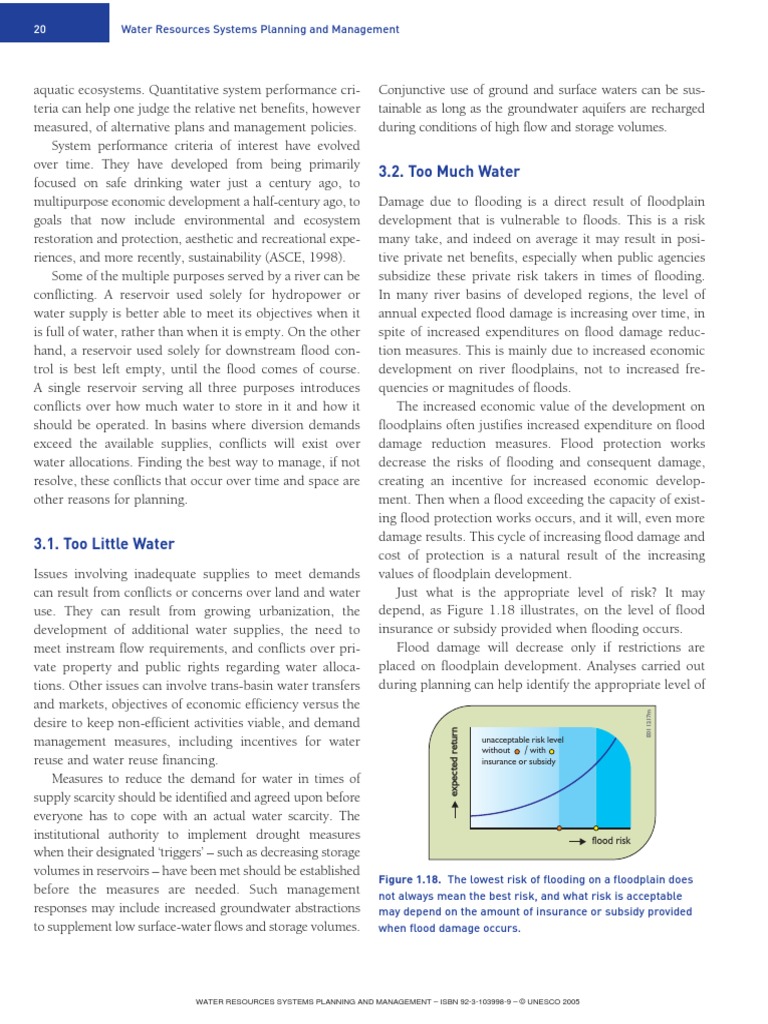 3.2. Too Much Water Water Resources Systems Planning and Management