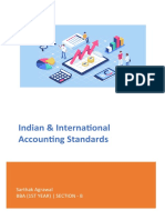 Indian & International Accounting Standards: Sarthak Agrawal Bba (1St Year) - Section - B