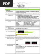 I. Objectives: Detailed Lesson Plan in Integrated Science 8