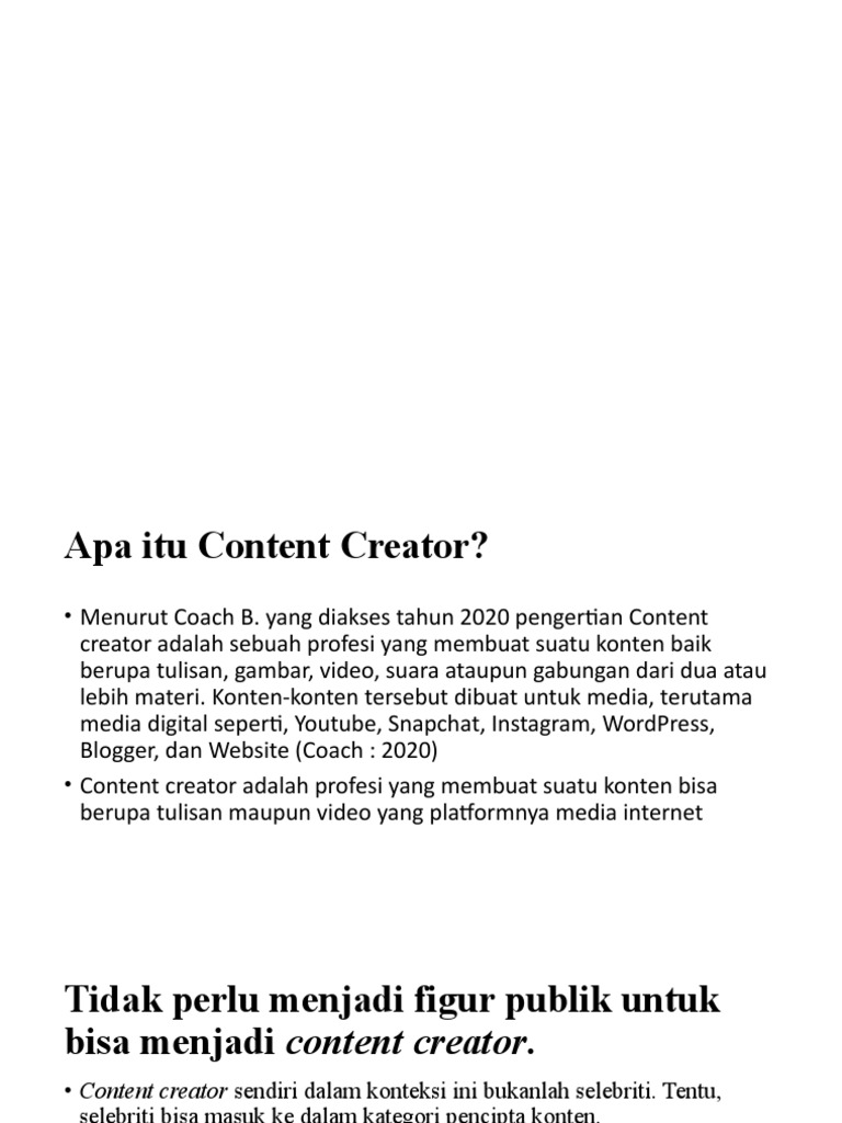 Content Creator | PDF