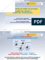 Rueda Prensa Verano Otoño 2019 AEMET Asturias