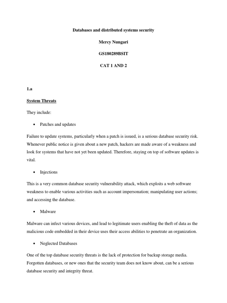 Database Security Essentials | PDF | Databases | Password