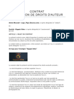 Contrat de Cession de Droits