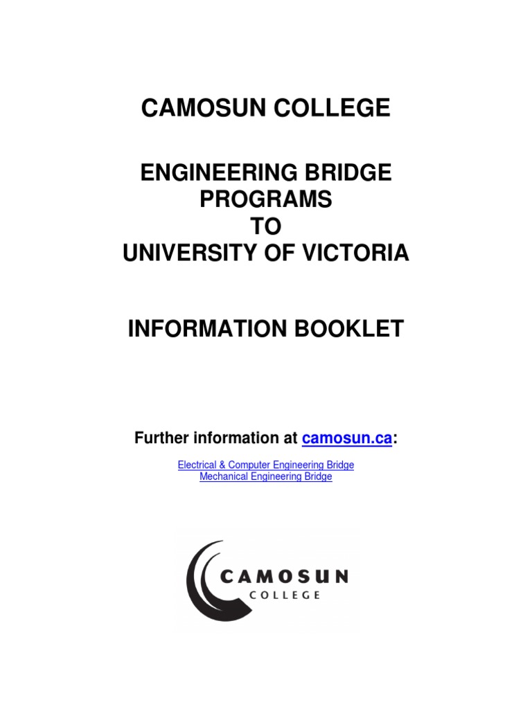 Information Booklet UVic 2015 | PDF | University And College Admission ...