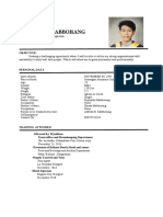 Rayson D. Mabborang Resume