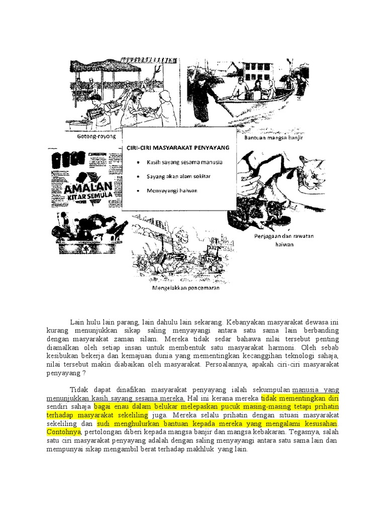 Ciri Ciri Masyarakat Penyayang Pdf