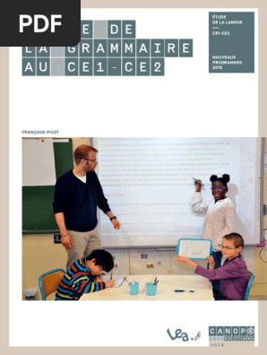 Canope Faire De La Grammaire Ce1 Ce2 Picot 16 Pdf Phrase Nom Grammaire