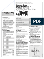 Change-Over Inline Filter RFLD Welded Version: Up To 15000 L/min, Up To 16 Bar