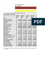 Horizontal & Tend Analysis of The Financial Statements