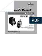 Royal Sovereign FS-2D Coin Sorter Instruction Manual