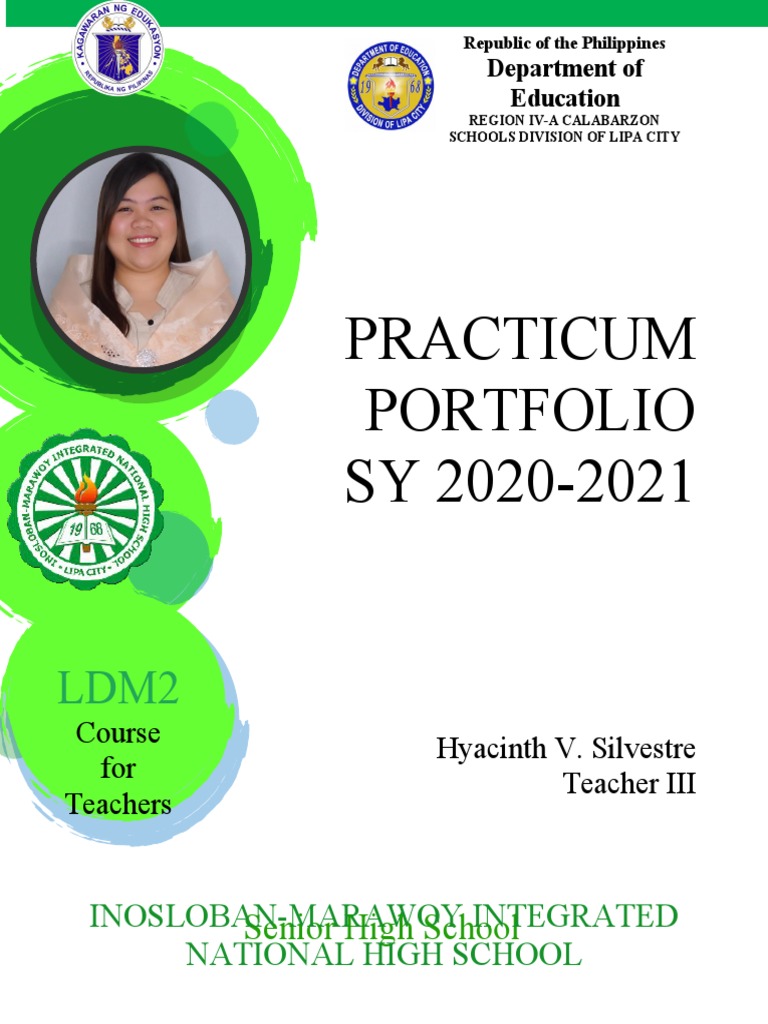 Practicum Portfolio SY 2020-2021: Senior High School | PDF