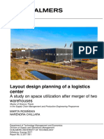 Layout Design Planning of A Logistics Center: A Study On Space Utilization After Merger of Two Warehouses
